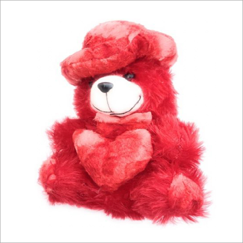 Soft Red Cap Teddy - Super Soft Material | Adorable Red Bear Design for Comfort and Cuddles