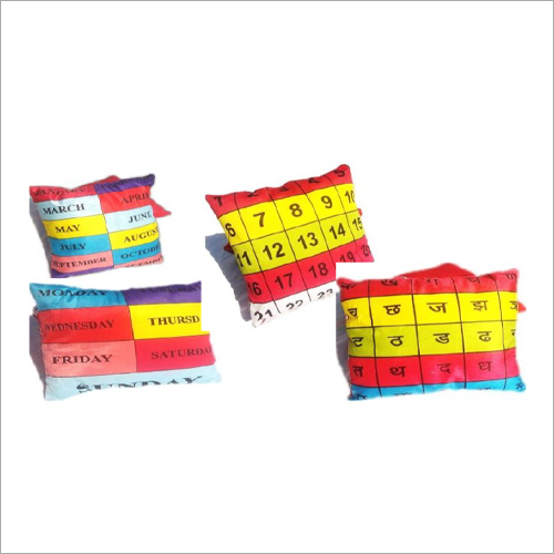 ABC Pillow - Polyester Cover, Rectangular Shape , Cotton Filling for Comfortable Head and Neck Support, Modern Printed Pattern