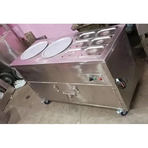 Ss Commercial Food Warmer With 2 Round And 6 Square Port Bain Marie at Best Price in Delhi