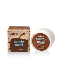 Plum Candy Melts Cookies And Cream Vegan Lip Balm - 12g | Nourishing Carrot Seed Oil, Cocoa Butter, Shea Butter, Plant-based Oils, Moisturizes & Softens Lips