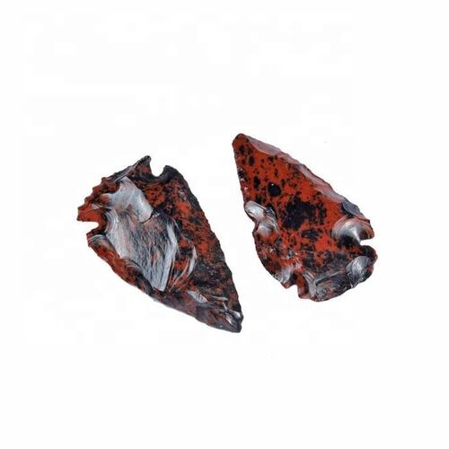 Natural Red Obsidian Mahagony Gemstone Crystal Arrowheads