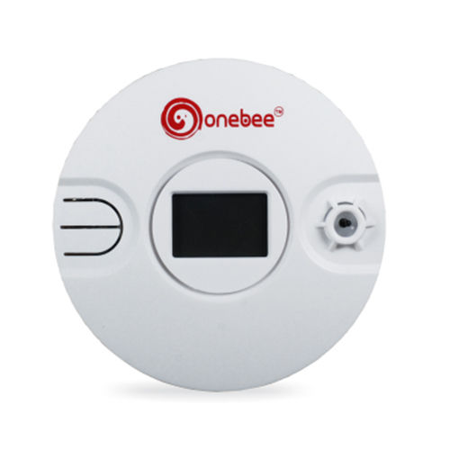 White Wireless Fire Heat Detector