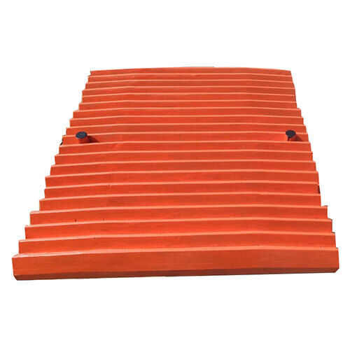 Stone Crusher Jaw Plate - Color: Orange