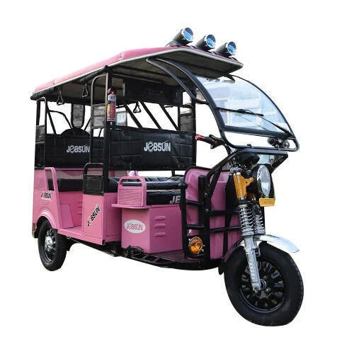 Pink Electric Rickshaw