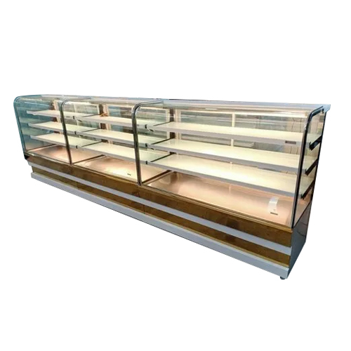 Silver Rectangular Display Counter
