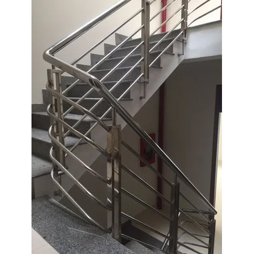 Modern Stainless Steel Staircase - Powder Coated, Easily Assembled Grills with Sleek Modern Style