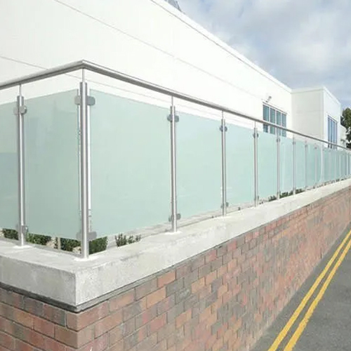 Stainless Steel Glass Railing - Modern Design with Powder Coated Finish | Easily Assembled, Stylish Grills