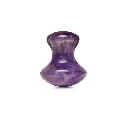 Natural Amethyst Gemstone Mushroom Shape Face Massager Gua Sha