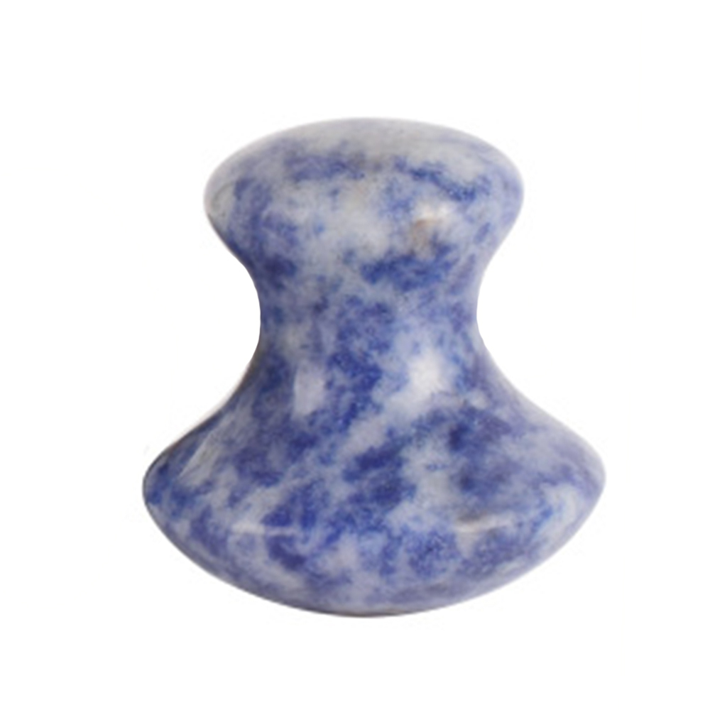 Natural Sodalite Gemstone Mushroom Shape Face Massager Gua Sha