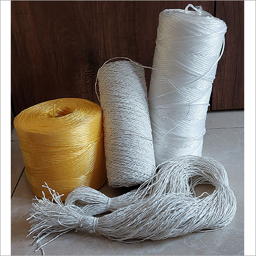 Polypropylene Baler Twine - 100% Polypropylene, 500m Length, White and Orange Color | Eco-Friendly, Plain Texture, Agriculture Application