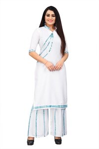 COTTON KURTI WITH PALAZZO