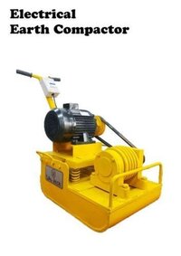 Electric Earth Compactor - Metal, Plate Area 400 X 300 Mm, Yellow | 15 M/min Speed, 30 Kn Exciting Force, 4 Kw Motor Power, Easy Operation, Durable Design