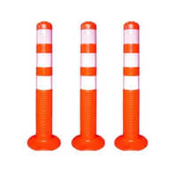White And Orange Plastic Spring Post
