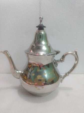 BRASS TEAPOT WITH NICKEL PLATING