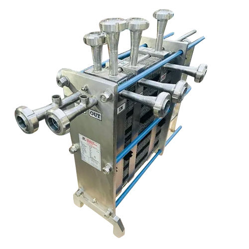 Silver 1000 Lph Milk Plate Heat Exchanger