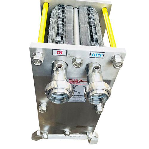 Silver 10000 Lph Milk Chiller Plate Heat Exchanger