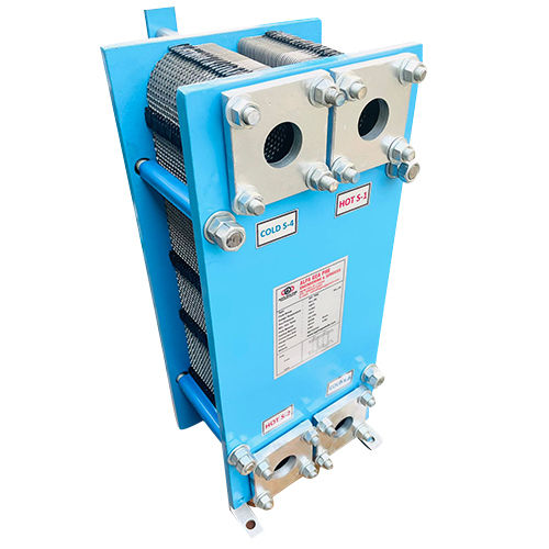 Blue Industrial Plate Type Heat Exchanger