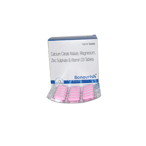 Calcium Citrate 1000mg  Vit.D3 200 iu  ZnSo4 10mg  Magnesium 100mg