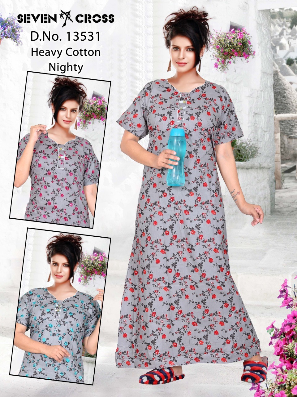 Ladies Embroidered Nightwear