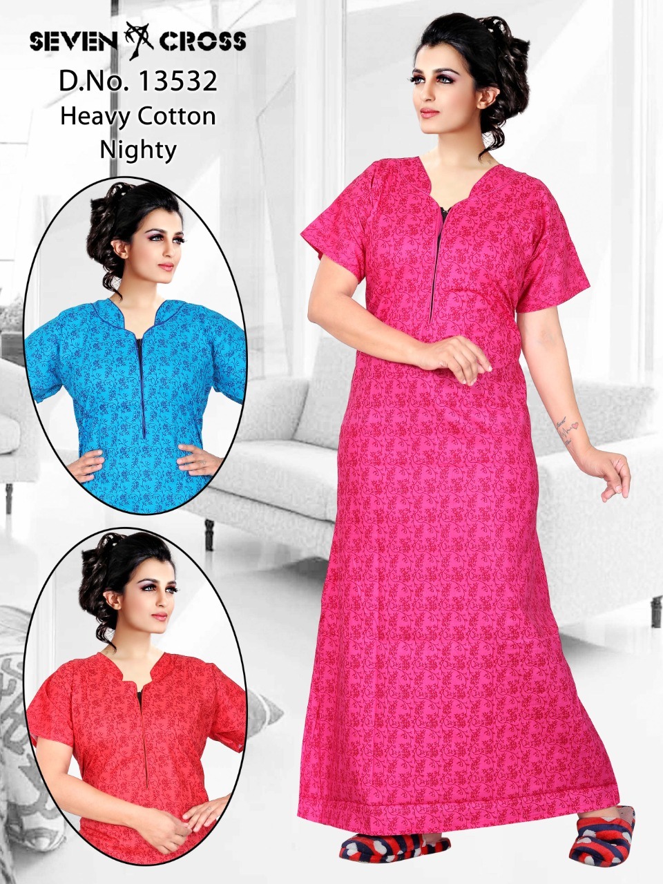 Ladies Embroidered Nightwear