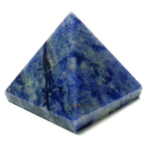 Natural Sodalite Gemstone Crystal Pyramid