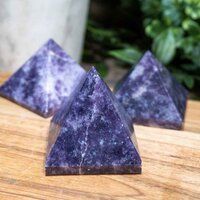 Natural Lepidolite Gemstone Crystal Pyramid