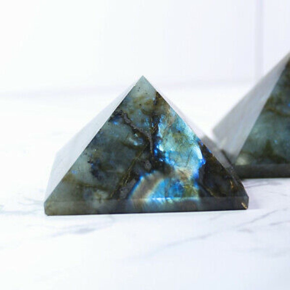 Natural Labradorite Gemstone Crystal Pyramid