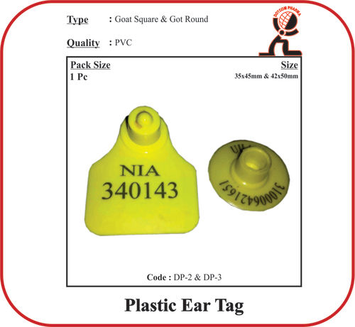 Good Quality Plastic Ear Tag-Goat Round