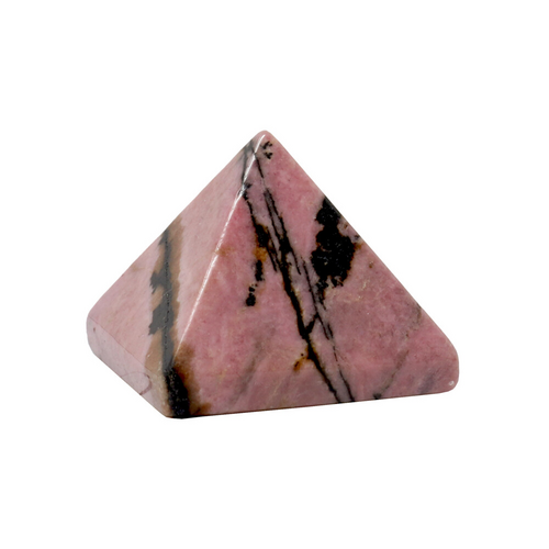 Natural Rhodonite Gemstone Crystal Pyramid
