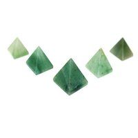 Natural Green Aventurine Gemstone Crystal Pyramid