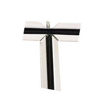 T Grid Ceiling Channel - Stainless Steel, 24mm Plain, Sizes: 3000x24x32mm, 1200x24x26mm, 600x24x26mm, 15mm Center Black | High Quality, Industrial Application