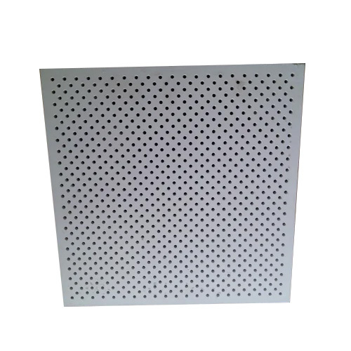 3D Square GRG Perforated Tile