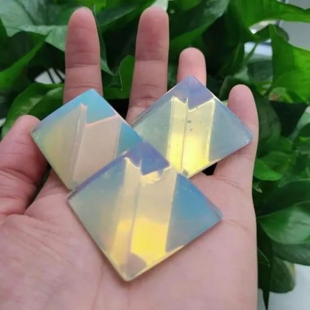 Natural Opalite Gemstone Crystal Pyramid