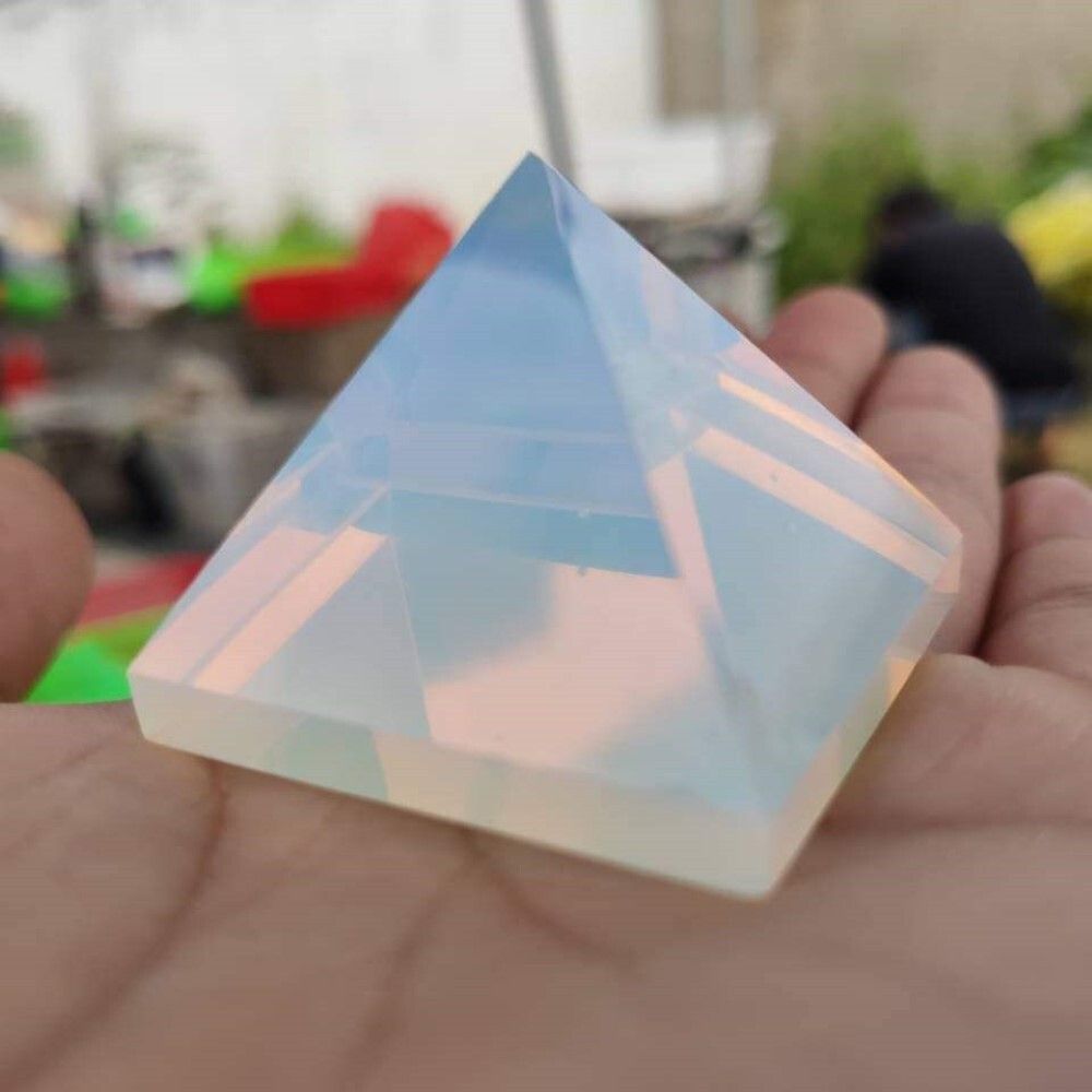 Natural Opalite Gemstone Crystal Pyramid