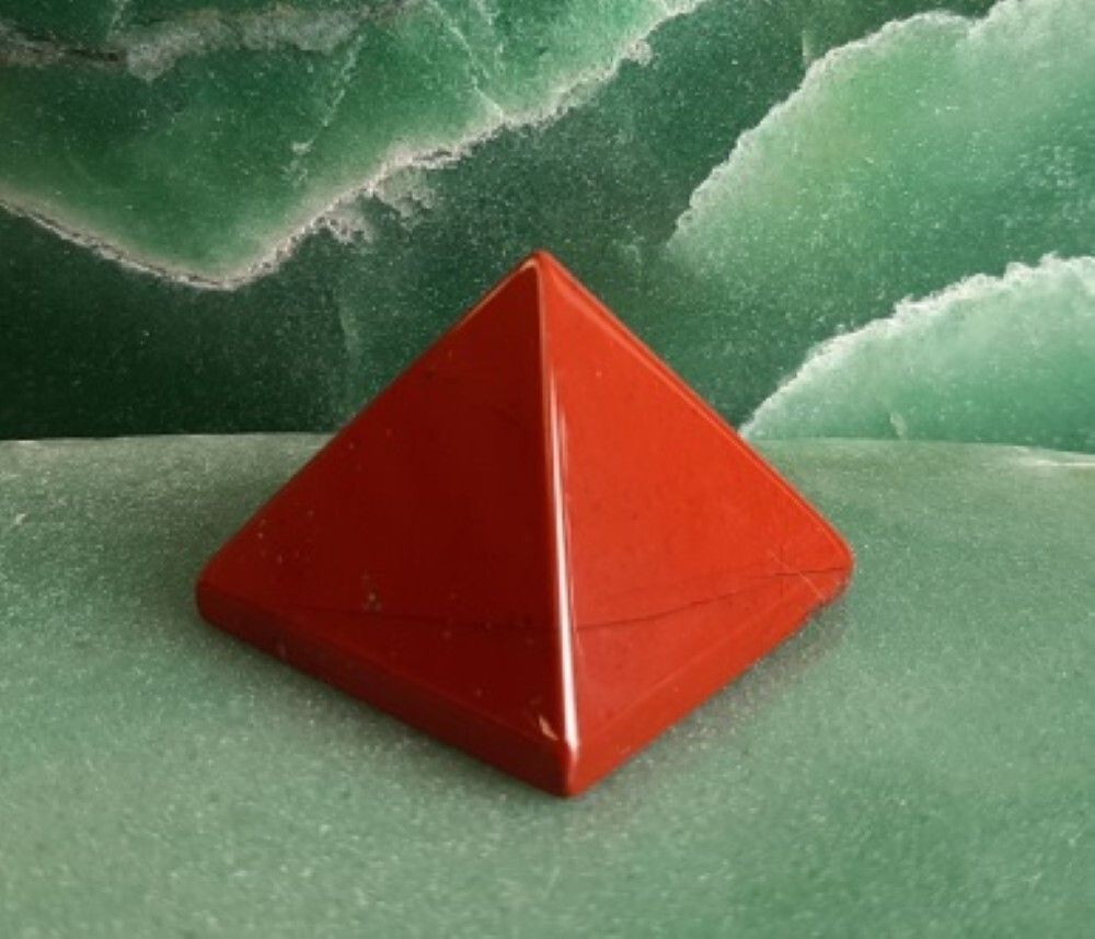 Natural Red Jasper Gemstone Crystal Pyramid