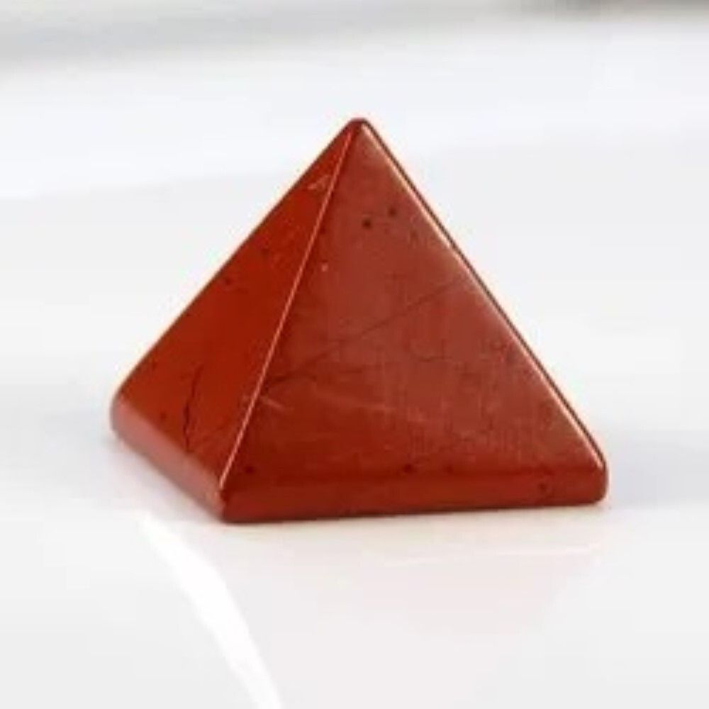 Natural Red Jasper Gemstone Crystal Pyramid