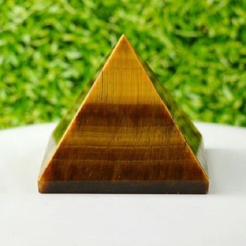 Natural Tiger Eye Gemstone Crystal Pyramid