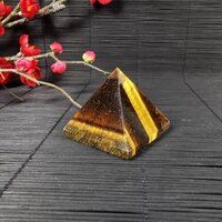 Natural Tiger Eye Gemstone Crystal Pyramid