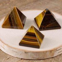 Natural Tiger Eye Gemstone Crystal Pyramid