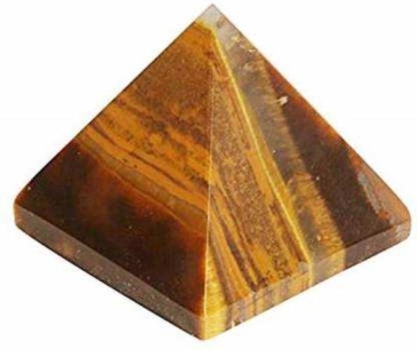 Natural Tiger Eye Gemstone Crystal Pyramid