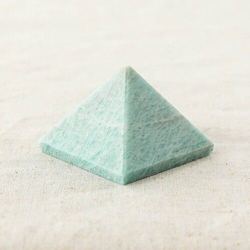 Natural Amazonite Gemstone Crystal Pyramid