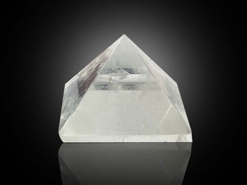 Natural Clear Quartz Gemstone Crystal Pyramid