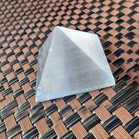 Natural Selenite Gemstone Crystal Pyramid