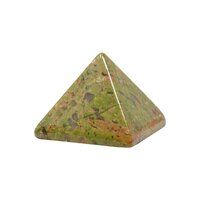 Natural Unakite Gemstone Crystal Pyramid