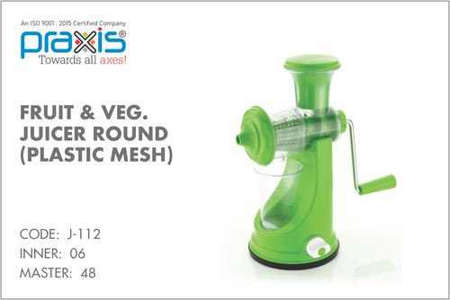 FRUIT JUICER ROUND PLASTIC MESH