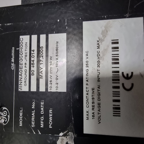 GE MULTILIN MINNA0EE000H00C MIN GROUND PROTECTION RELAY