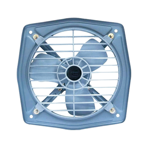 9 Inch Fresh Air Exhaust Fan - Iron Material 3-Blade Design Blue Color | Wall Mounted 2-Year Warranty Efficient Odour and Moisture Removal