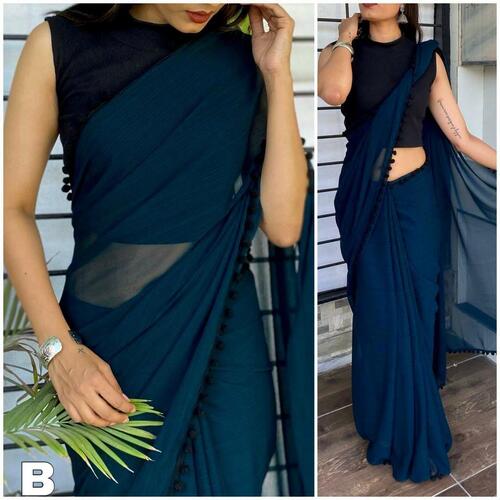 Women Omething Stylish For Your Wardrobe Then Just Grab This Stylish Georgette saree
