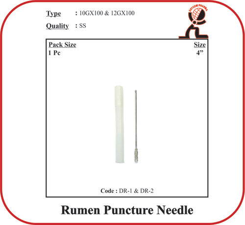 Rumen Puncture Needle - 10G x 100 mm