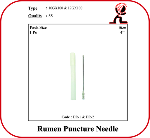 Rumen Puncture Needle - 10G x 100 mm